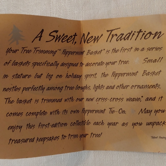 Longaberger Peppermint Tree Trimming Basket - Picture 12 of 12